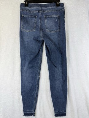 Spanx Jeans Large Pull On Skinny Blue