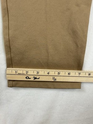 Quince Ultra Stretch Ponte Straight Leg Pant Large Pecan Brown Pull On Womens