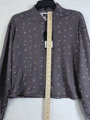 Bad Birdie Womens Large Golf Top UV Long Sleeve Shirt Throwing Dart New NWT $88