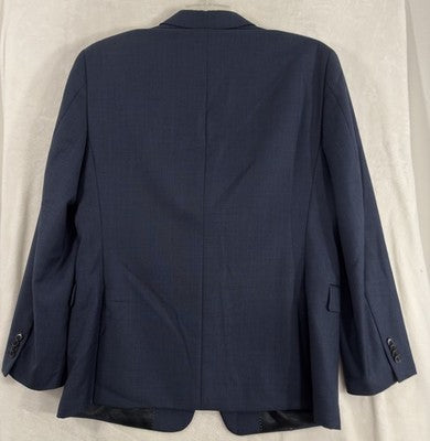 Tommy Hilfiger Blazer Men’s 42 Regular Blue 100% Wool 2 Button Suit Jacket