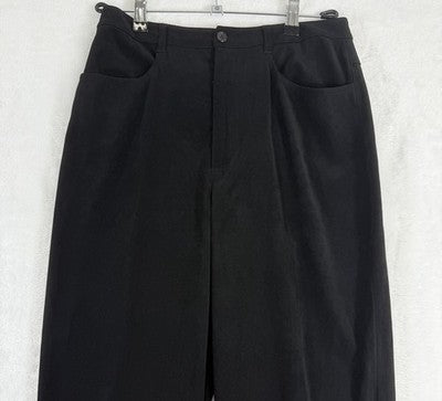 Vintage Talbots Pants 6 Black High Rise Microfiber 5 Pocket Womens