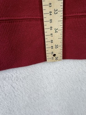 Lands End XXL Tall Mens 1/4 Zip Sweatshirt Long Sleeve Red Mix Neck Shirt