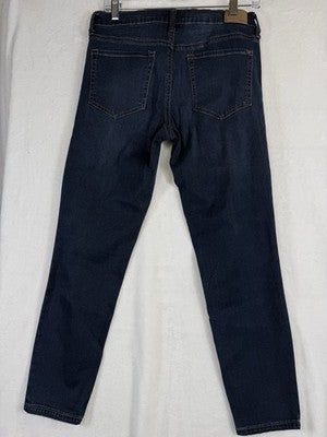 Aeropostale High Rise Jegging 8 Short Dark Blue Jeans Womens Denim