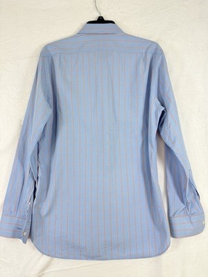 J Crew Thompson Shirtings Medium Men Long Sleeve Shirt Button Up Blue Plaid