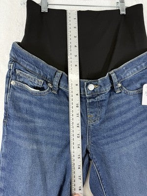 Gap Maternity Vintage Slim Jeans 27 4 Womens Full Panel True Waistband Blue NWT
