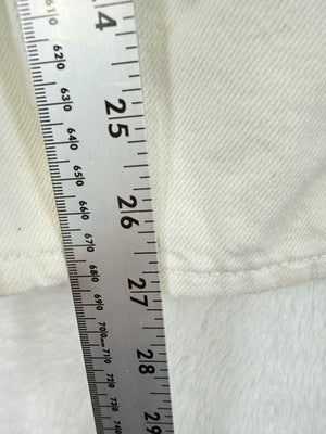 Gap Wide Leg Jeans Women 26 2 Petite Super Baggy Off White Ivory New NWT