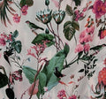 Banana Republic Top XS Sleeveless Pink Bird Floral Print Ruffle Neck New NWT