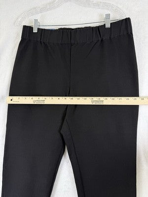 Soft Surroundings Large Petite Capris Black Triple Jeans Womens Pull On New NWT