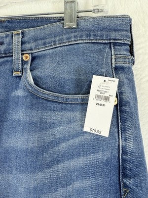 Gap Mid Rise Vintage Slim Jeans 8 29 Womens New NWT Raw Hem Blue