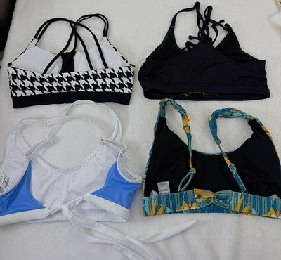 Venus Bikini Top Small Womens Lot 4 Black Floral