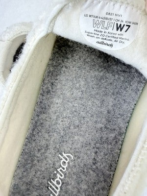 Allbirds Womens 7 Wool Lounger Fluffs White Shoes Slip On Loafers