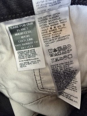 Levis 501 Jeans Women 26 Black Button Fly 26x30 100% Cotton Denim Levi’s New NWT