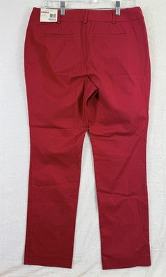 Charter Club Pants 12 Petite Red Slimming Pant Shop Womens 12P New NWT