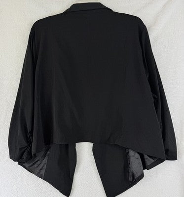 Torrid 3 Jacket Blazer Women Black Open Front 3/4 Sleeve Plus Size