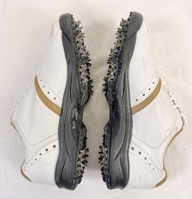 FootJoy Golf Shoes 8 Womens GreenJoys White Beige