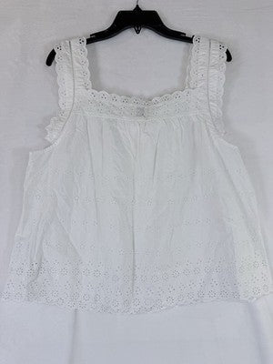 GAP x Doen Eyelet Top Large Cotton Cottagecore Boho New NWT