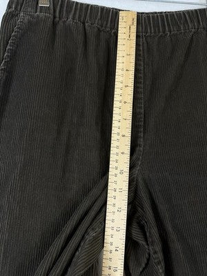Orvis Womens Pants 14 Petite Pull On Corduroy Brown