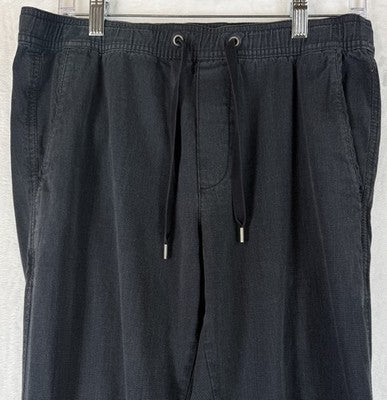 Gap Joggers Men Small Navy Blue Elastic Waist Drawstring Cotton Blend
