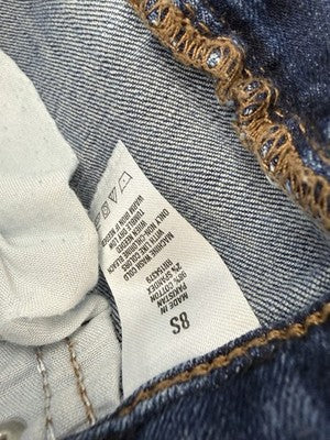 Aeropostale Mid Rise Boot Jeans Womens 8 Short Blue Denim 8S