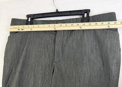 Lee Womens Pants 18 Short Gray Flex Motion Mid Rise Straight Leg