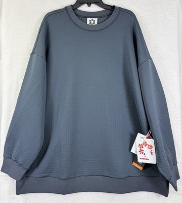 Obermeyer Explorer Tech Crew Mens 2XL Sweatshirt Pullover Cement New NWT