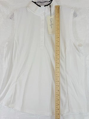 Walter Hagen Golf Polo XL Womens Sleeveless White Mock Neck New NWT