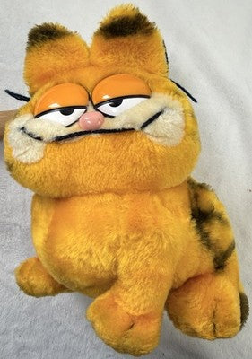 Garfield Vintage 80s Plush Toy Dakin 1981 Plush Cat Toy Jim Davis 9”