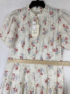 Gap X DÔEN Dress Medium Women Pintuck Floral Midi Doen Boho Whimsical New NWT