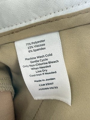 Talbots Hampshire Ankle Pants 6 Petite Rattan Beige Womens 6P
