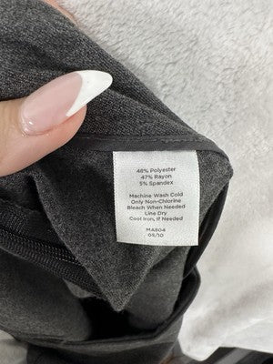 Talbots 12 Dress Pants Gray Side Zip Womens