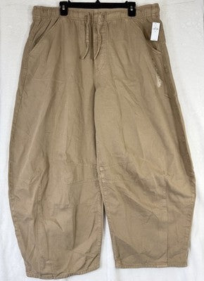Gap Mid Rise Easy Horseshoe Jeans XL Tan Beige Pull On Womens New NWT