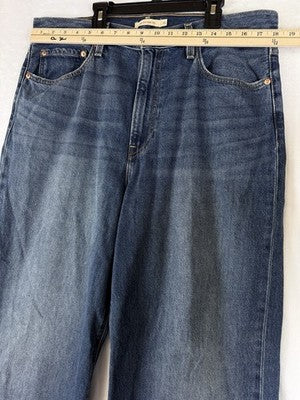 Levis Ribcage Wide Leg Jeans 33 Blue High Rise Jeans 33x34 Levi’s