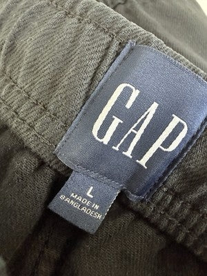Gap High Rise Easy Horseshoe Jeans Large Womens Black Pull On Wide Leg New NWT