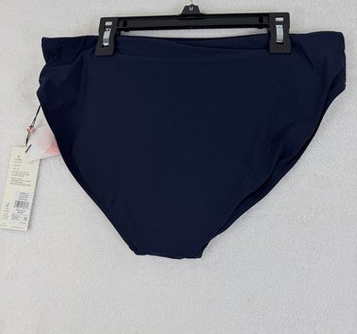 Calia Swim Bottom Medium Womens Navy Blue Core Mid Rise Bikini Swimwear New NWT