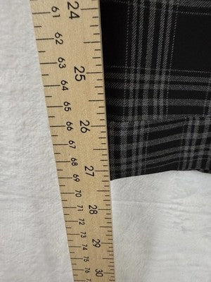Ann Taylor Loft The Devin Slim Pants 10 Black Gray Plaid Womens