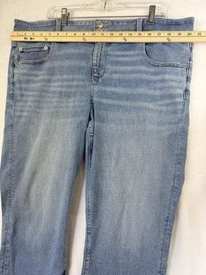 American Eagle Artist Crop Jeans 20 Womens Blue