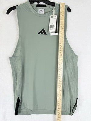 Adidas Men Training Intensity Tank Top XS Green Climacool Workout Shirt NEW