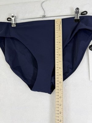 Calia Swim Bottom Large Womens Navy Blue Core Mid Rise Bikini Swimwear New NWT