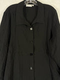 Habitat Clothes To Live In XL Jacket Black Artsy Art To Wear Lagenlook Womens