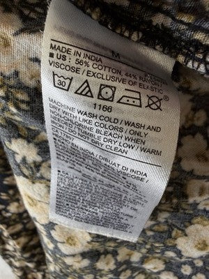 Old Navy Maxi Dress Medium Boho Brown Floral Womens