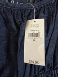 Gap Tops For Women Small Denim Sleeveless Smocked Eyelet Denim Cami New NWT