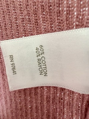 J Jill Cardigan Sweater XS Long Sleeve Open Front Rose Pink Pockets Womens