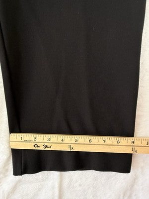 Susan Graver Smart Ponte Pants XL Petite Black Pull On Knit Slim Leg Womens
