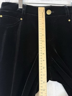 Inc International Concepts Pants 8 Black Velour Velvet Stretch Skinny Womens