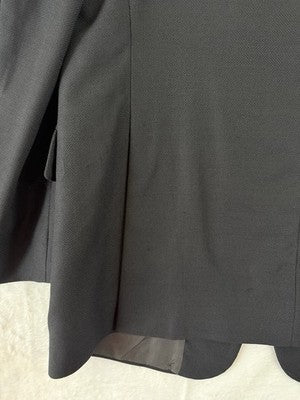 Brook Brothers Blazer 42r Navy Blue Wool Mens Jacket *FlawRead