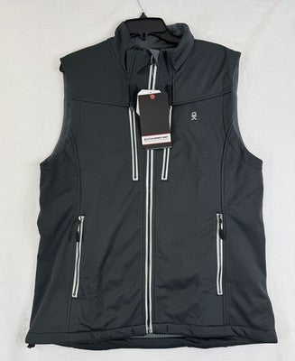 Little Donkey Andy Vest XL Black Softshell Lightweight Mens Full Zip New NWT