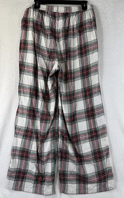 Aerie Flannel Skater Pajama Pants Large Womens Red Plaid Wide Leg American Eagle
