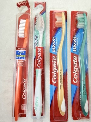 Colgate Wave Toothbrush Lot Vintage Precision New