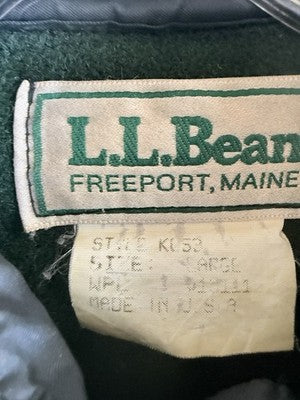 Vintage LL Bean Wool Field Jacket Large Mens Hunting 70s 80s Made In USA