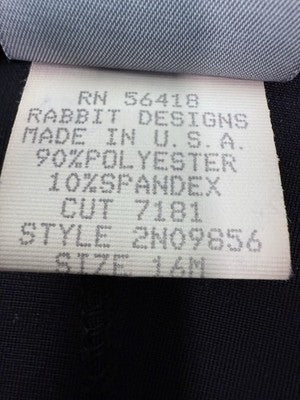 Vintage Rabbit Rabbit Rabbit Jacket Black Velour Cloak Size 16 Women Witchy Goth